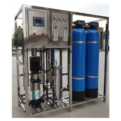 1TPH 2.1kW-380-415V 2xFRP Tanks Brackish water Omgekeerde osmose waterinstallatie