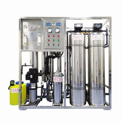 500L/H 1.7kW-380-415V 2xSS304 Tanks Brachwater Omgekeerde osmose waterinstallatie