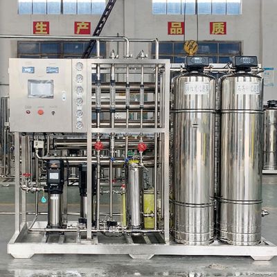 250L/H 1.7kW-380-415V 2xSS304 Tanks Brachwater Omgekeerde osmose waterinstallatie