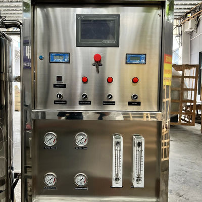 250L/H 1.7kW-380-415V 2xSS304 Tanks Brachwater Omgekeerde osmose waterinstallatie
