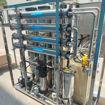 250L/H 1.7kW-380-415V 3xSS304 Tanks Brachwater Omgekeerde osmose waterinstallatie