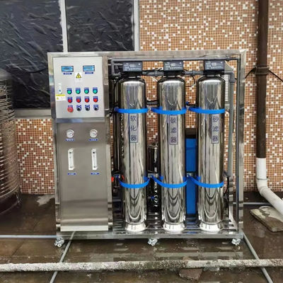 250L/H 1.7kW-380-415V 3xSS304 Tanks Brachwater Omgekeerde osmose waterinstallatie