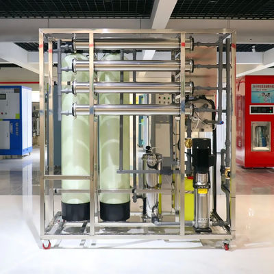 500L/H 1.7kW-380-415V 2x FRP-tanks Brackish water omgekeerde osmose waterinstallatie