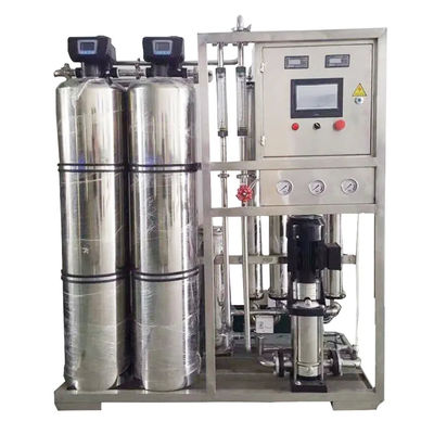 1TPH 2.1kW-380-415V 2xSS304 Tanks Zoutwater Omgekeerde Osmose Watercentrale