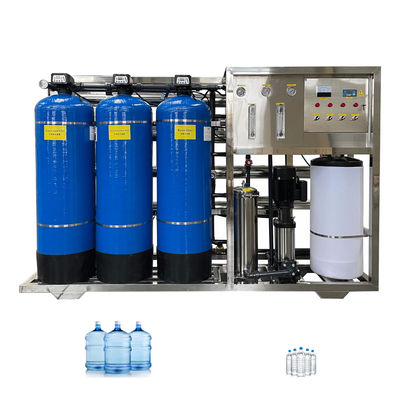 3TPH 5.5kW-380-415V 3xFRP Tanks Brackish water Omgekeerde osmose waterinstallatie