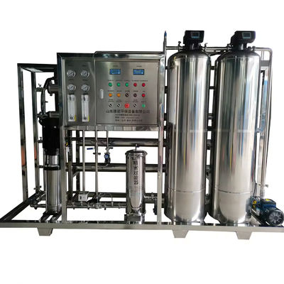 3TPH 5.5kW-380-415V 2xSS304 Tanks Zoutwater Omgekeerde Osmose Watercentrale