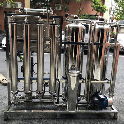 3TPH 5.5kW-380-415V 2xSS304 Tanks Zoutwater Omgekeerde Osmose Watercentrale