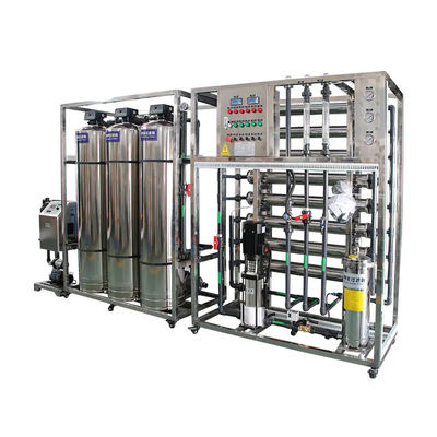 3TPH 5.5kW-380-415V 3xSS304 Tanks Zoutwater Omgekeerde Osmose Watercentrale