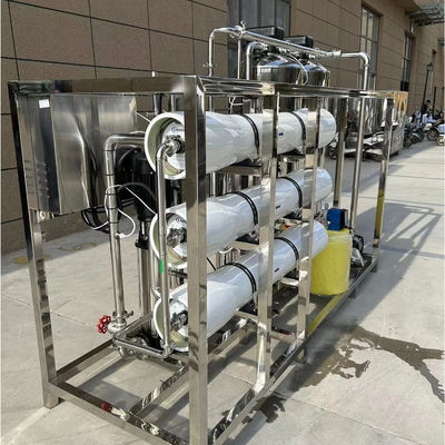 4TPH 5.5kW-380-415V 2xSS304 Tanks Zoutwater Omgekeerde osmose waterinstallatie