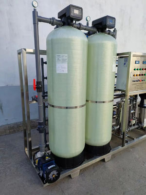 4TPH 5.5kW-380-415V 2xFRP Tanks Brackish water Omgekeerde osmose waterinstallatie