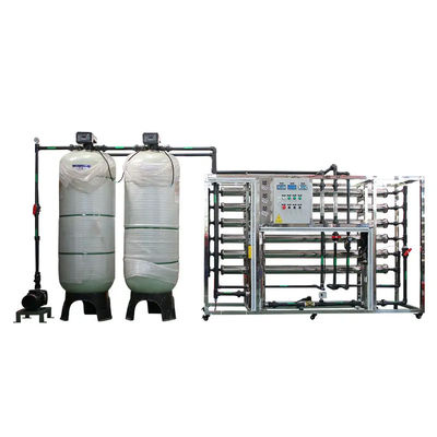 5TPH 7.4kW-380-415V 2xFRP Tanks Brackish water Omgekeerde osmose waterinstallatie