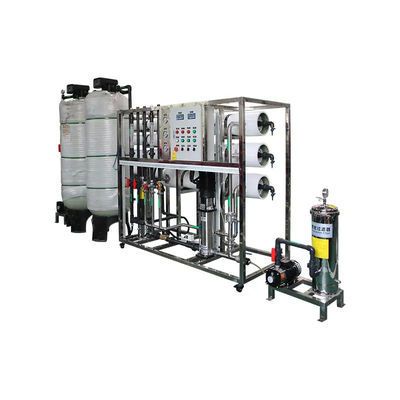 8TPH 14kW-380-415V 2xFRP Tanks Brackish Water Omgekeerde osmose waterinstallatie