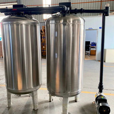 6TPH 7.9kW-380-415V 2xSS304 Tanks Zoutwater Omgekeerde Osmose Watercentrale