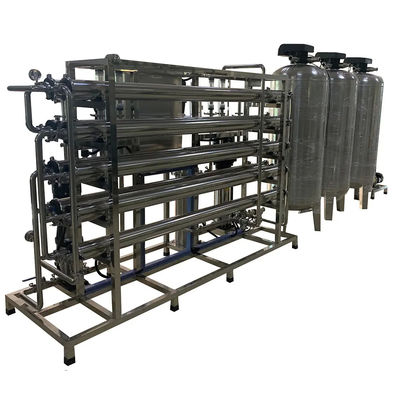 8TPH 14kW-380-415V 3xSS304 Tanks Zoutwater Omgekeerde Osmose Watercentrale