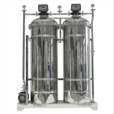 8TPH 14kW-380-415V 2xSS304 Tanks Zoutwater Omgekeerde osmose waterinstallatie
