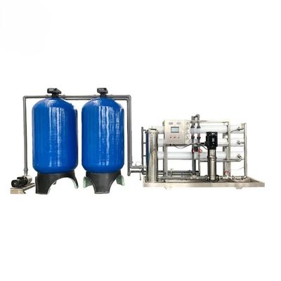 10TPH 19kW-380-415V 2xFRP Tanks Brackish water Omgekeerde osmose waterinstallatie