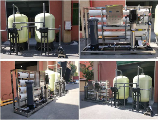 10TPH 19kW-380-415V FRP-tanks Zoutwater omgekeerde osmose waterinstallatie
