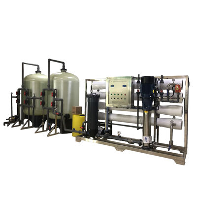 10TPH 19kW-380-415V FRP-tanks Zoutwater omgekeerde osmose waterinstallatie