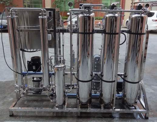 500 liter per uur Ultrazuivere watermachine SUS tank voor huishoudelijk water ingevuld