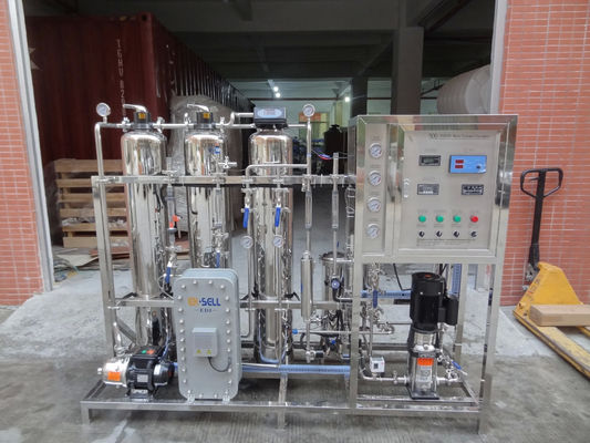 500 liter per uur Ultrazuivere watermachine SUS tank voor huishoudelijk water ingevuld