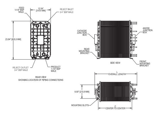 Grotere stabiliteit Ionpure CEDI LX-Z IP-LXM30Z-5 Voor de elektronica-industrie