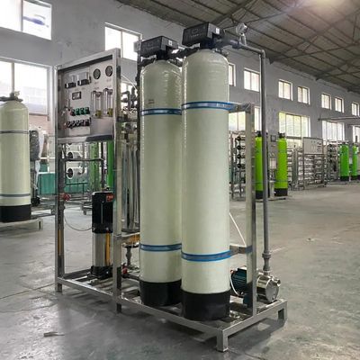 2 FRP-tanks Industrieel 500LPh RO-membraanwaterfiltersysteem
