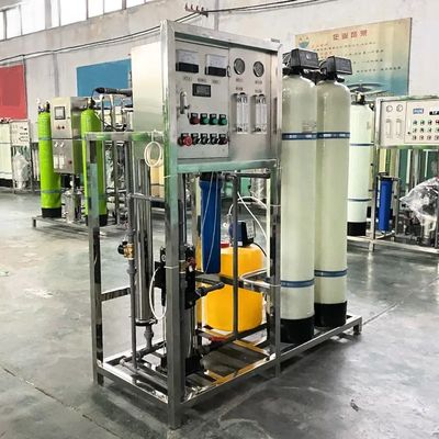 2 FRP-tanks Industrieel 500LPh RO-membraanwaterfiltersysteem