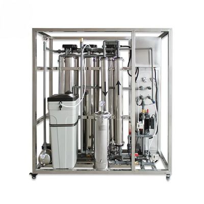 Aanpasbare 250L/H 3xSS304 Tanks Brackish Water Omgekeerde Osmose Water Plant