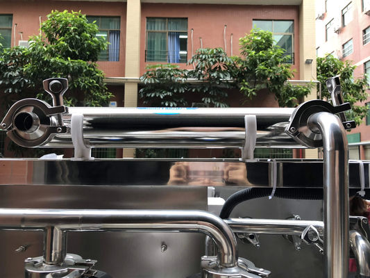 500L/H 2xSS304 opslagtank Omgekeerde osmose waterinstallatie voor commerciële waterzuivering
