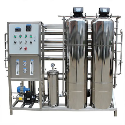 1TPH 2xSS304 Tanks Omgekeerde osmose waterinstallatie Voor commerciële RO zuivere waterbehandeling