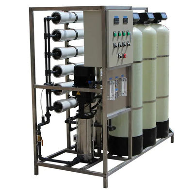 1.5TPH 3xFRP Tanks 160*85*170cm Omgekeerde osmose waterinstallatie voor de industrie