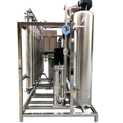 Gemakkelijk te bedienen 1.5TPH 3xSS304 Tanks Brackish Water Reverse Osmosis Water Plant