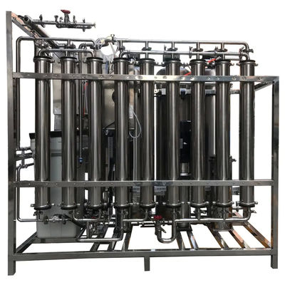 Gemakkelijk te bedienen 1.5TPH 3xSS304 Tanks Brackish Water Reverse Osmosis Water Plant