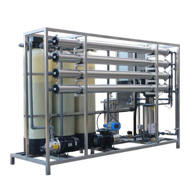 2TPH 3xFRP-tanks Omgekeerde osmose waterinstallatie voor voedsel- en drankenfabriek