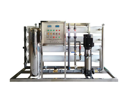 8TPH SS304 Tanks Industriële omgekeerde osmose zuivere watermachine