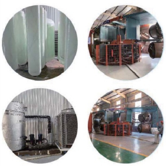 1454 inch FRP glasvezeltank met een diameter van 350 × 1400 mm en een doorstroming van 2,5-3,0 T/H