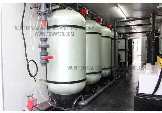 100 m3/dag 70% herstelpercentage brak water omgekeerd osmose systeem in 20ft container