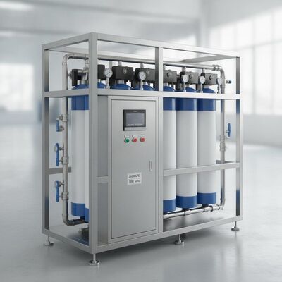 Industrieel Omgekeerde Osmose Waterbehandelingssysteem 20000 GPD SS316L Frame Automatische TDS Controle 380V 50Hz