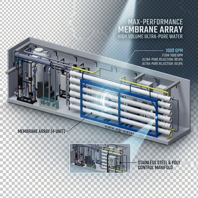 100 TPD Solar Hybrid Containerized RO Pure Water Equipment in 40ft Unit voor zeewater ontzilting