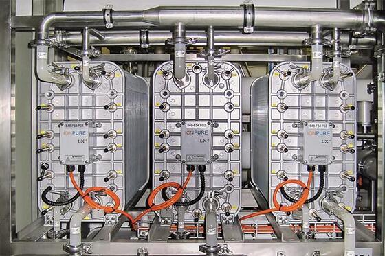 Ionpure LX-M45Z-5 CEDI-module met 22,5-33,8 GPM-stroombereik en > 15 MΩ·cm weerstand voor geen chemische regeneratie