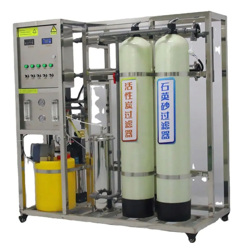 500L/H 1.7kW-380-415V 2x FRP-tanks Brackish water omgekeerde osmose waterinstallatie