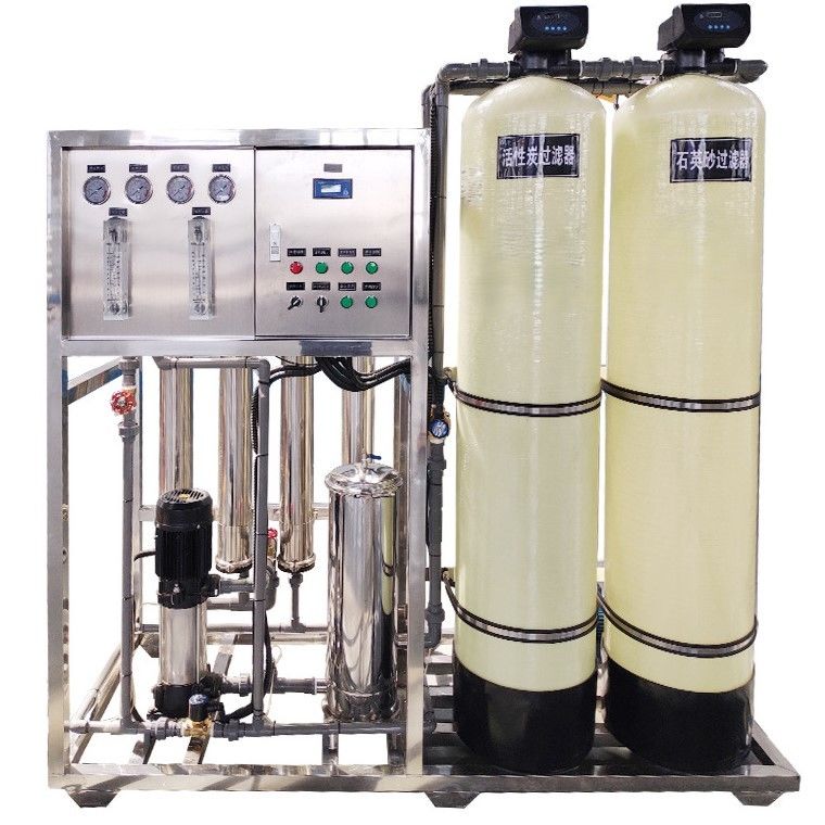 1.5TPH 3.0kW-380-415V 2xFRP Tanks Brackish Water Omgekeerde osmose waterinstallatie