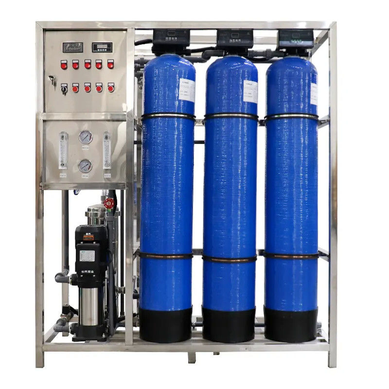250 LPH 3xFRP-tanks Kleine omgekeerde osmose waterfiltersysteem