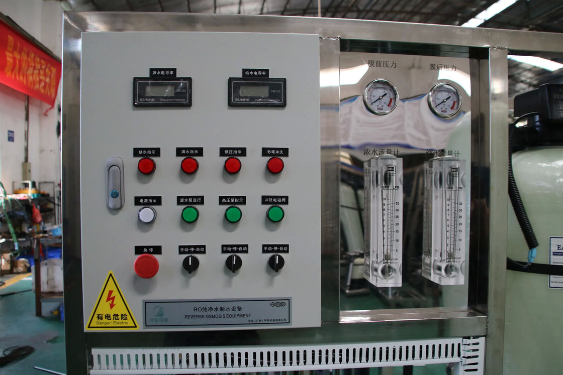 PRO-FD40160 1TPH Brackish Water Reverse Osmosis System SS304 Skid Mount 2.1kW TDS < 2000ppm