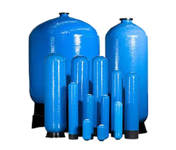 1654 Inch Hoge Sterkte FRP Tank φ400×1400mm 3.2-4.5T/H 2.5" Draad Top Opening